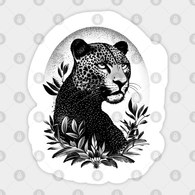 Jungle Leopard Sticker by osmansargin